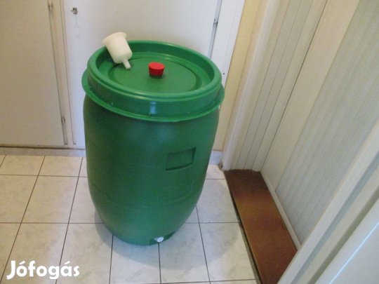 Német cefrés hordó csappal, kotyogóval eladó