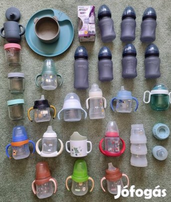 Német everyday baby, Philips Avent, Nuk stb. szép cumisüvegek, tényér,