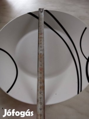 Német jelzett porcelán lapos kínáló