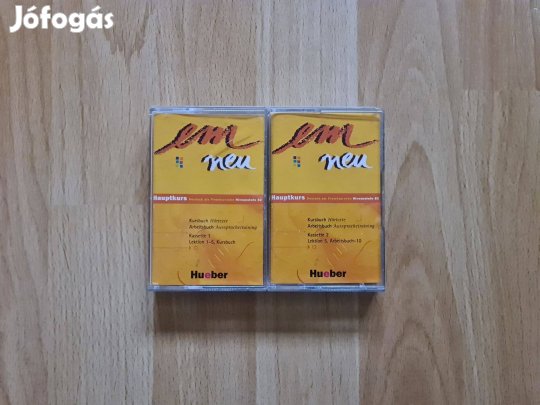 Német nyelv tanulás kazettás magnó deck kazetta 2 db