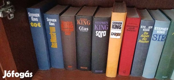Német nyelvű Stephen King könyvek (19db)