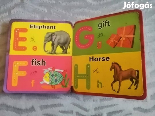 Német nyelvű kemény lapos ABC könyv