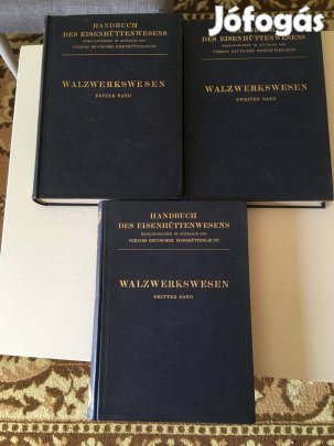 Német nyelvű műszaki könyvek (1939) Handbook des Eisenhüttenwesens