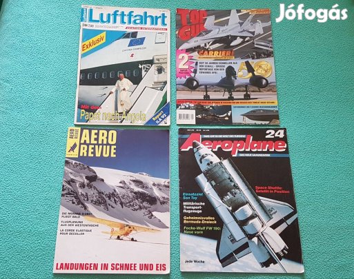 Német nyelvű repülős magazinok (4 db)