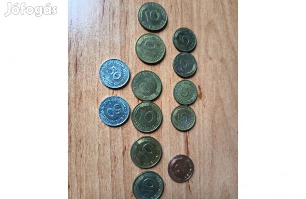 Német pfennig érme vegyes