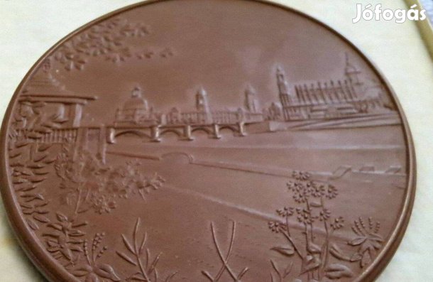 Német plakett Meissen porcelán