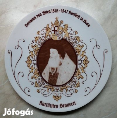 Német porcelán dísztányér (fali tányér)