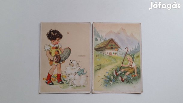 Német postatiszta képeslap darabár