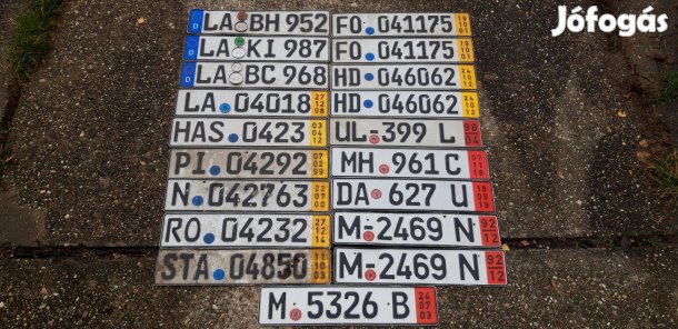 Német rendszámok gyűjteménybe