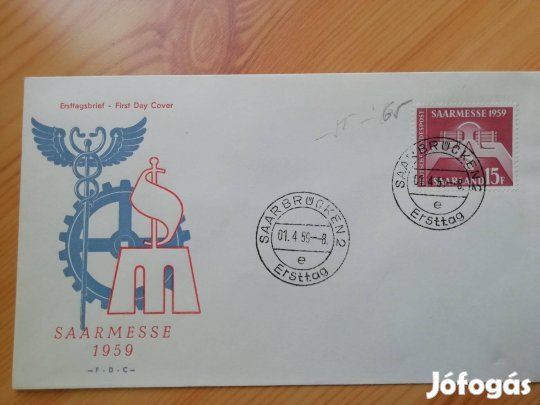 Német ritka szép db 1959-es IV. FDC