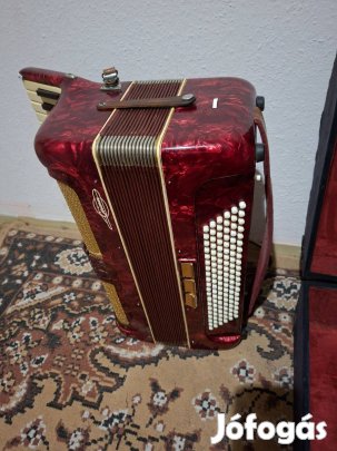 Német tangóharmonika, 120-as, tokkal együtt eladó