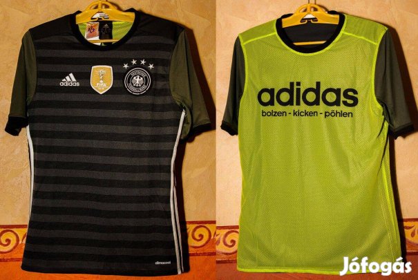 Német válogatott eredeti adidas zöld - dupla oldalú focimez (176)