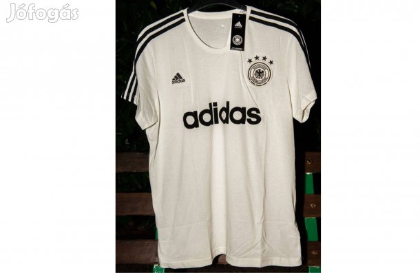 Német válogatott eredeti fehér adidas póló (XL)