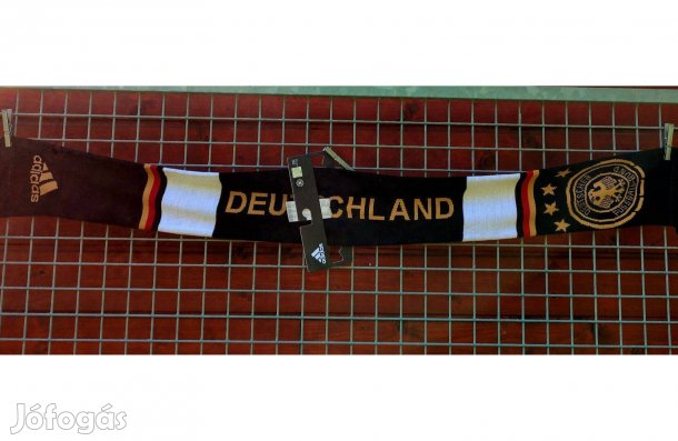Német válogatott eredeti fekete fehér arany adidas sál (új)