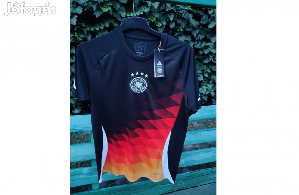 Német válogatott fekete trikolor eredeti adidas mez (M-es)