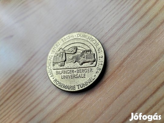 Német zseton érem "Bundesban alagút"