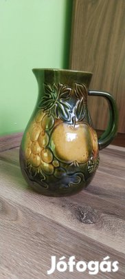 Németh zöld kerámia kancsó