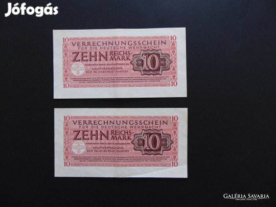 Németország 2 darab 10 reichsmark 1944 01