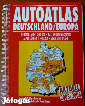 Németország/Európa autóatlasz