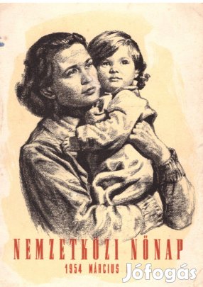 Nemzeti Nőnap 1954.március 8. képeslap