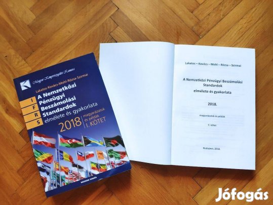 Nemzetközi Beszámolási Standardok elmélete és gyakorlata könyv (2018)