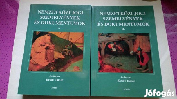 Nemzetközi jogi szemelvénye és dokumentumok I-II 4000 Ft