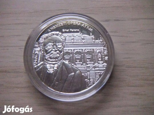 Nemzetünk Nagyjai Erkel Ferenc Ezüstérem + Tanúsítvány