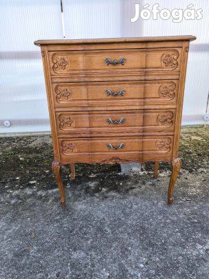 Neobarokk 4 fiókos íves elejű komód