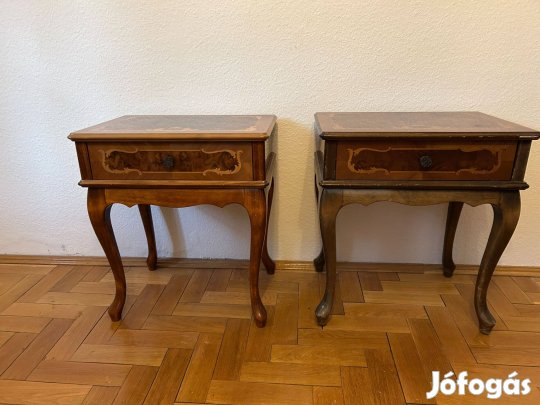 Neobarokk éjjeliszekrények, 2 db, 50x35 cm, 58 cm magas