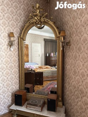 Neobarokk elegáns álló tükör 