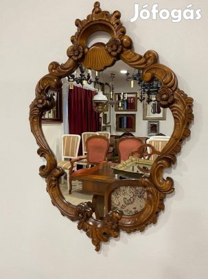 Neobarokk faragott tükör