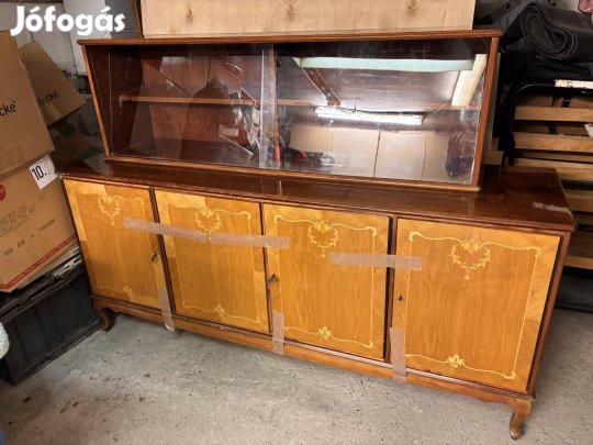 Neobarokk intarziás tálalószekrény