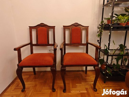 Neobarokk karfás szék / karosszék pár