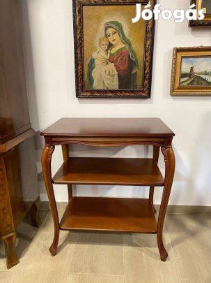 Neobarokk polcos lerakóasztal, konzolasztal   