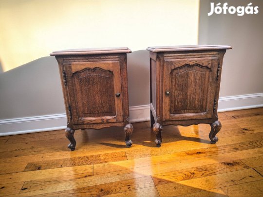 Neobarokk stílusú éjjeli szekrény pár 9