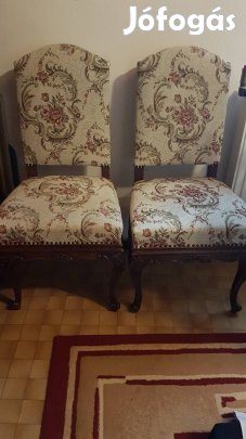 Neobarokk stílusú garnitúra, 2 szék, 1 fotel szép állapotban eladó!