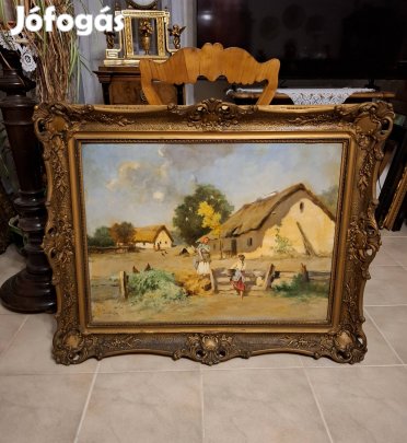 Neogrády Antal ragyogó antik festménye!