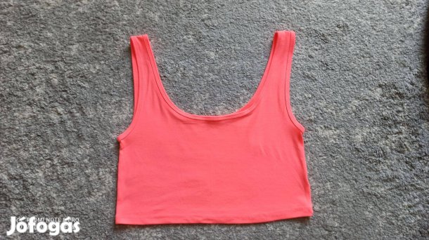 Neon pink crop top