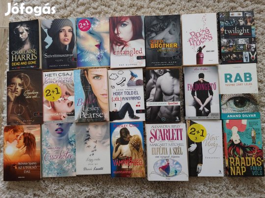 Népeszerű könyvek regények 1800Ft/db -tól