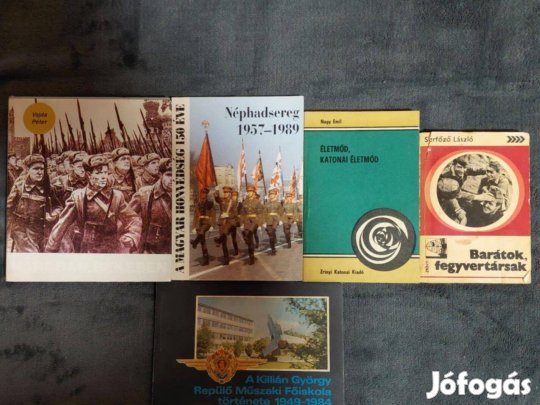 Néphadsereg, határőrség, mhsz, stb könyvek