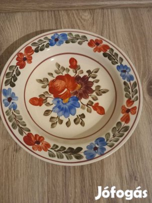 Népi kerámia falitányér