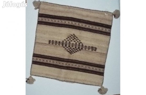 Népművészeti kézi szőttes díszpárnahuzat fali dísz Új!