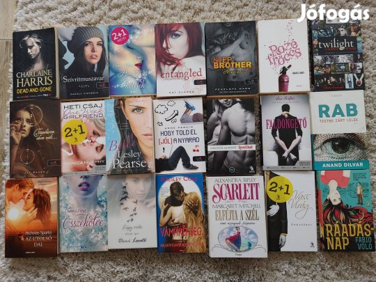 Népszerű könyvek fiataloknak (29 db) 1900Ft/db tól