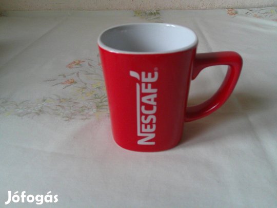 Nescafé porcelán kávés csésze, bögre ( Kétoldalas felirattal )
