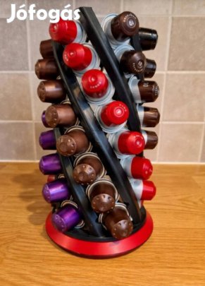 Nespresso kapszulákhoz forgatható tartó