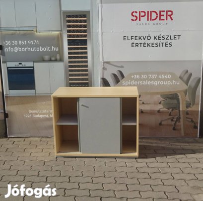 Neudoerfler tolóajtós szekrény, 79x100cm - használt irodabútor