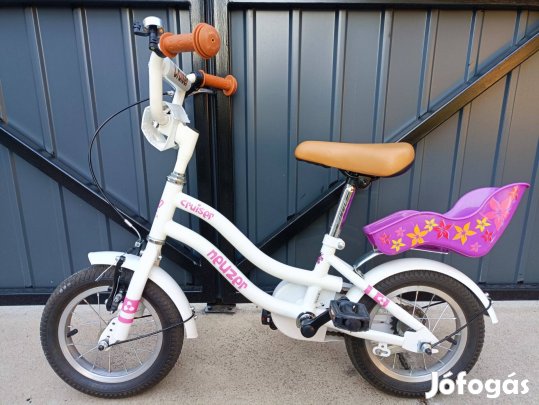 Neuzer Cruiser 12 1/2 " lány Gyerek Kerékpár fehér-rózsaszín