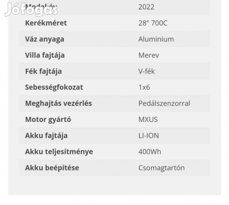 Neuzer Zagon Mxus elektromos kerékpár