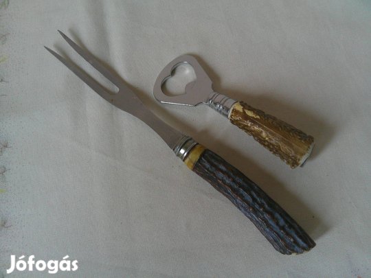 Nevko japán agancs markolatú hústű és üvegnyitó ( 2 db. )