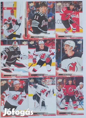 New Jersey Devils NHL kártya Hischier Bratt Hamilton Palat